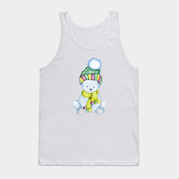 Winter Bear Two! Tank Top by LordNeckbeard